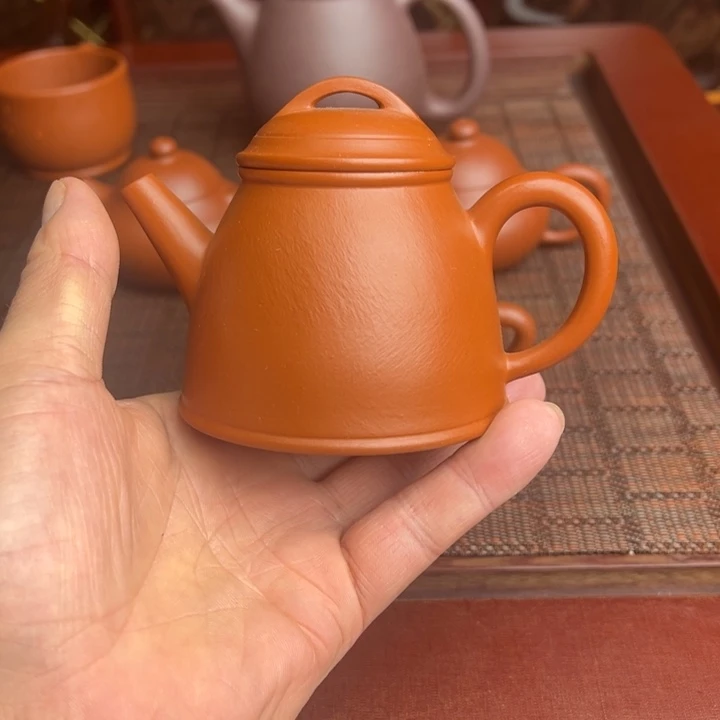 紫砂茶壶赵庄朱泥、全手工