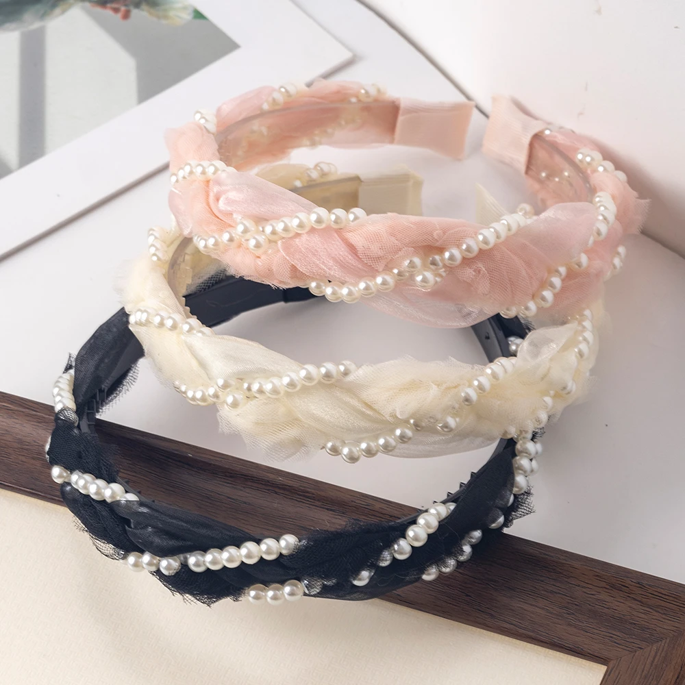 网红甜美日韩小香风饰品头箍韩版韩式波西米亚风发箍手工气质时尚