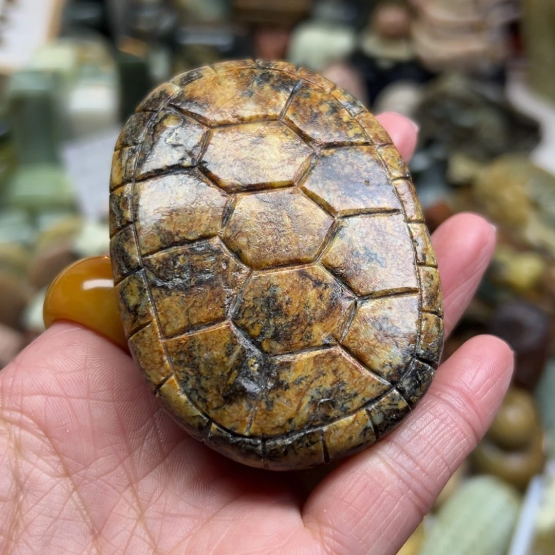 岫岩河磨玉（透闪石质玉）未镶嵌颈饰河磨玉富甲黄白糖皮