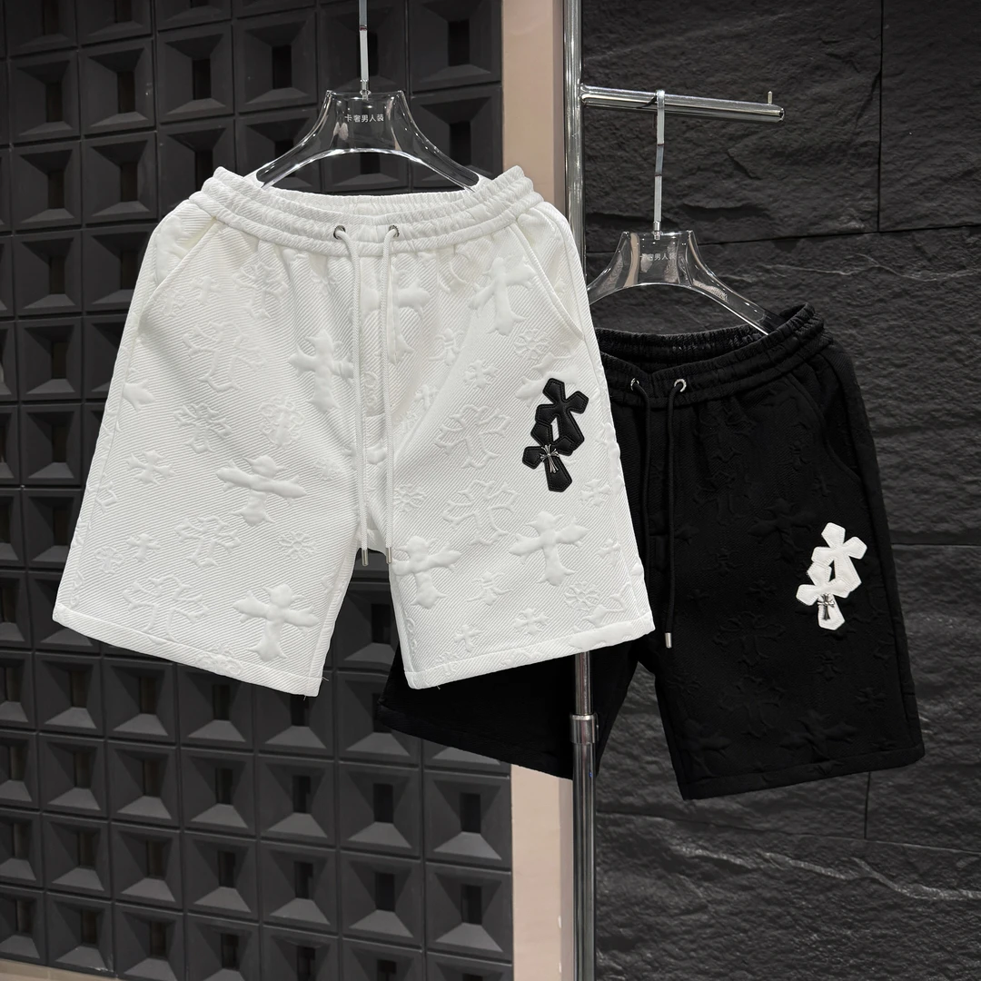 SP-D199-春夏季新款奢潮暗纹提花高级感男士短裤男女同款