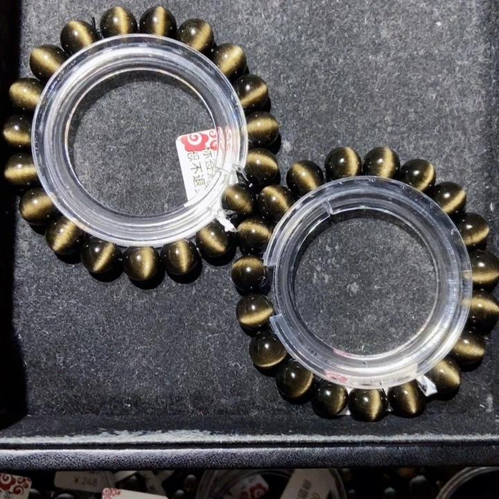 黑曜岩手串未镶嵌耶*耶