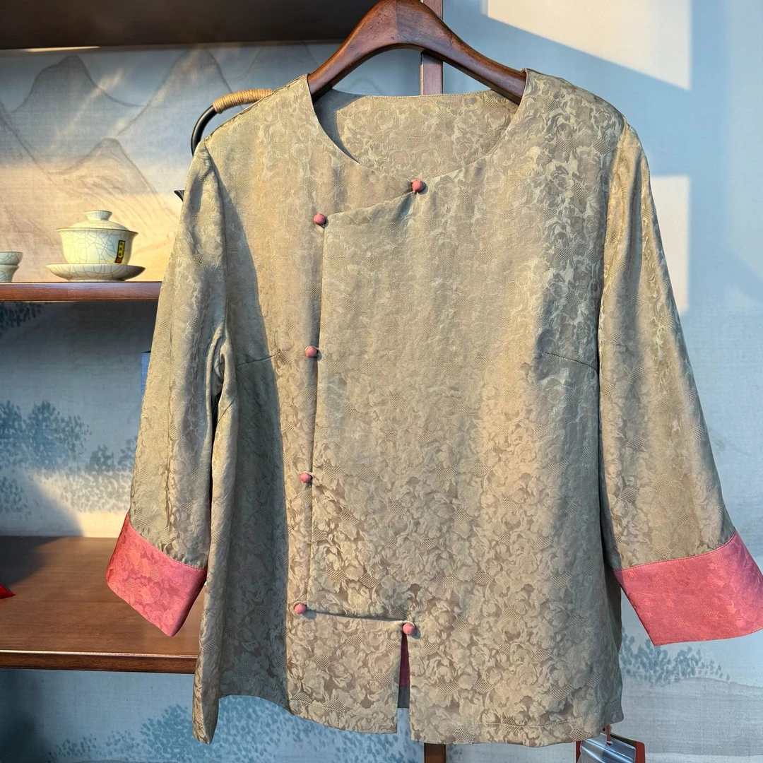 2025响隐新款红云纱小上衣6535101001