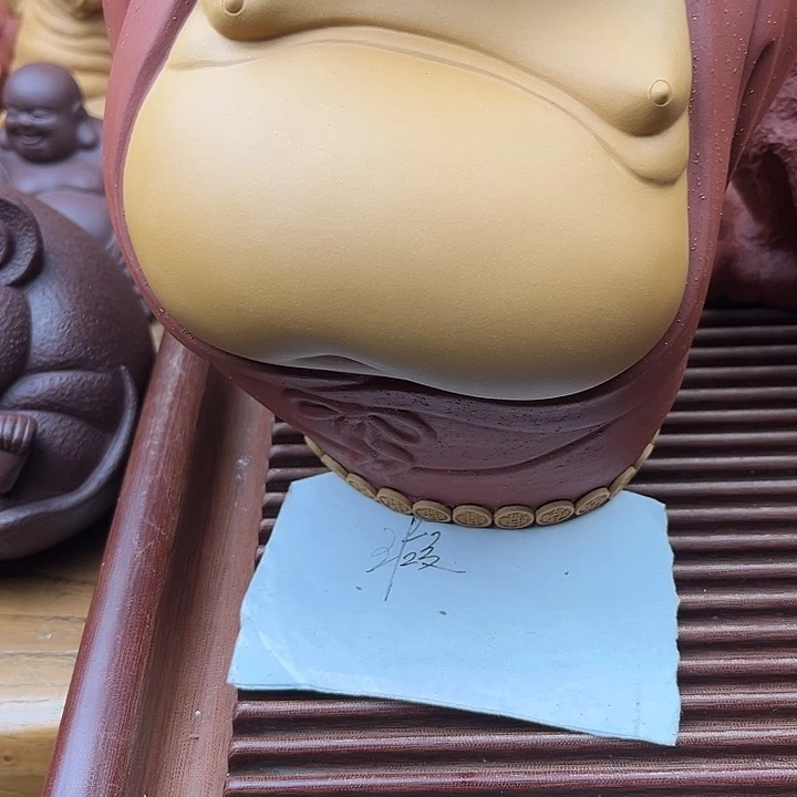 M***r紫砂茶宠紫砂大米勒微瑕