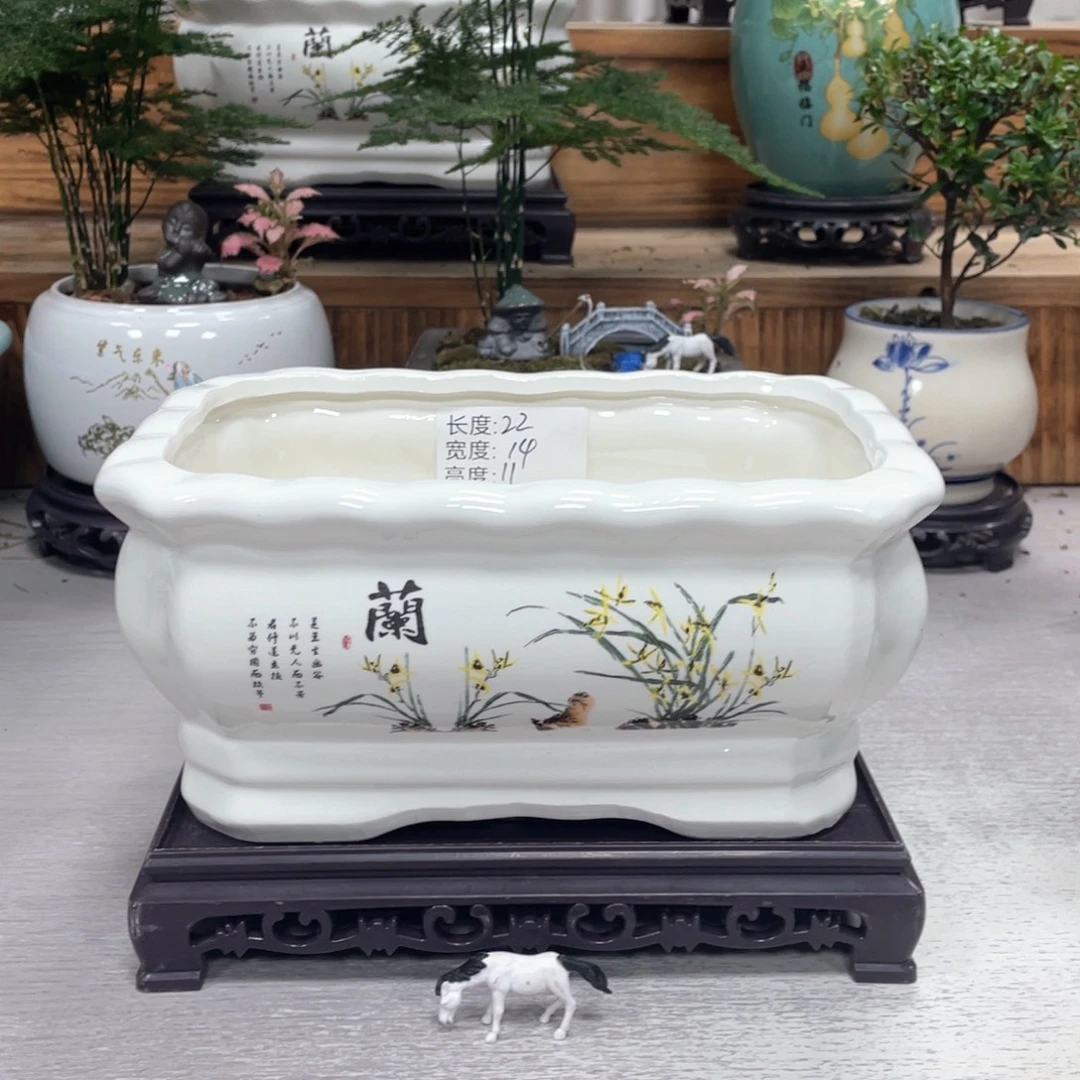 陶瓷紫砂花盆装饰艺术设计盆景盆