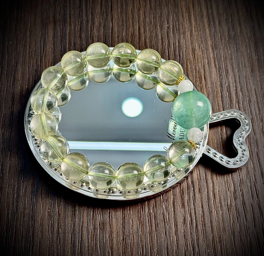 A71 （竹叶青）黄水晶原创手链12mm+多样性发一