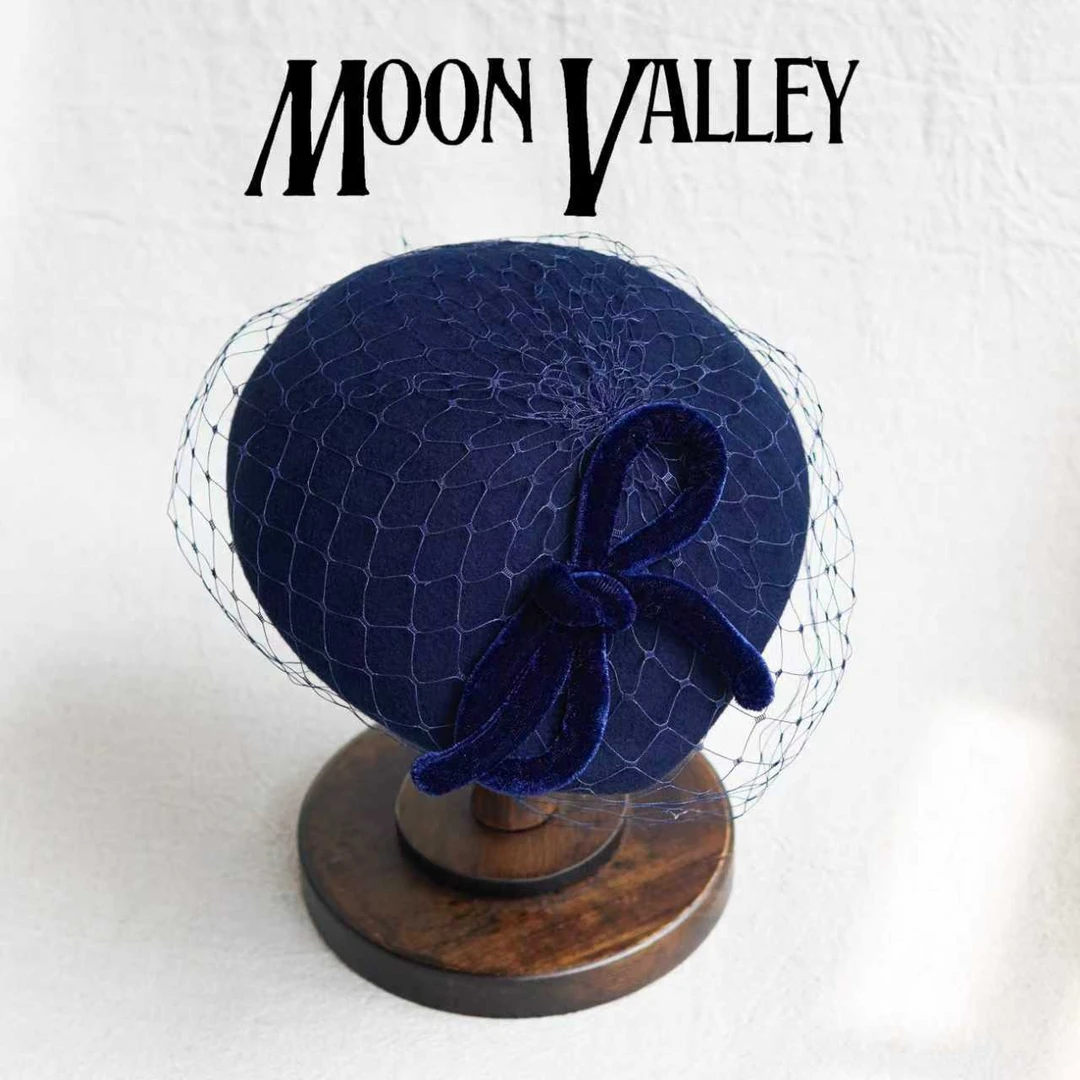 Moon Valley 网纱蝴蝶结头饰小礼帽 MV6767