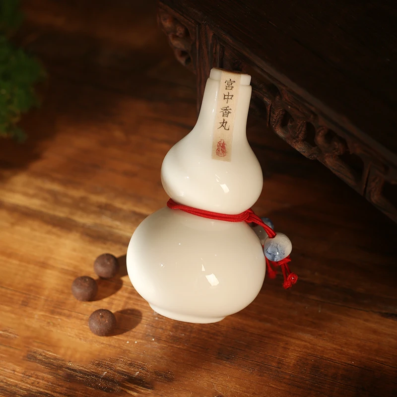 【郑师傅】宫中香丸30g 白葫芦陶瓷罐子 松弛感手工香薰蜜丸
