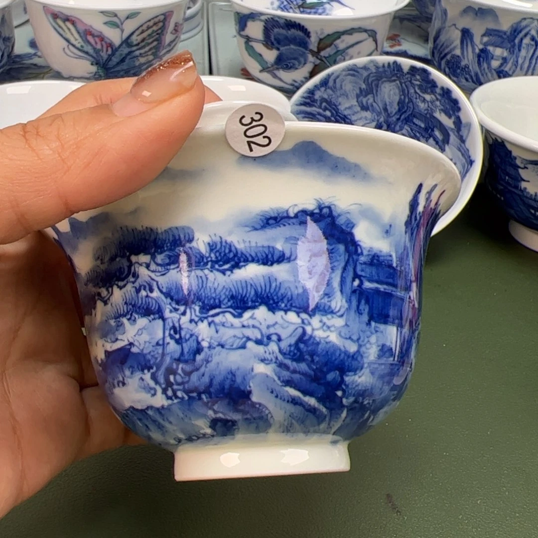 杯沙沙手工手绘茶具302