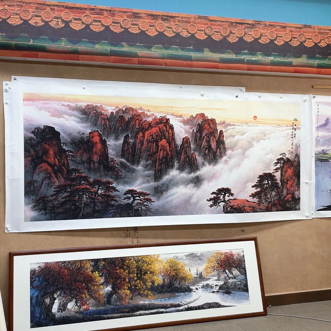 国画旅*手绘国画原创山水，李有训