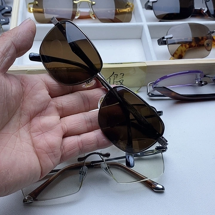 全框款水晶石头眼镜