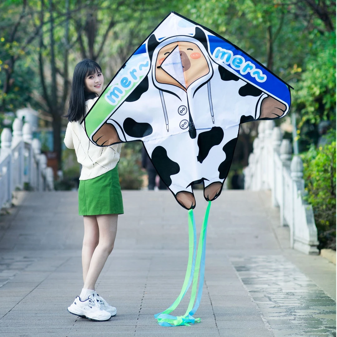 卡皮巴拉潍坊风筝儿童微风易飞2025新款大人高档线轮