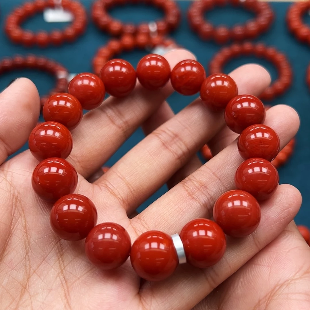 南红玛瑙未镶嵌手串保山珍藏级南红13