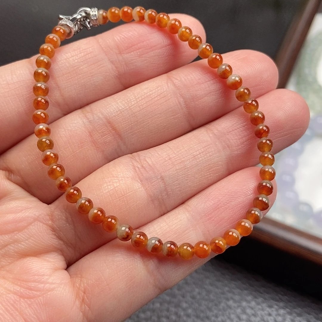 翡翠未镶嵌手链卡3.6