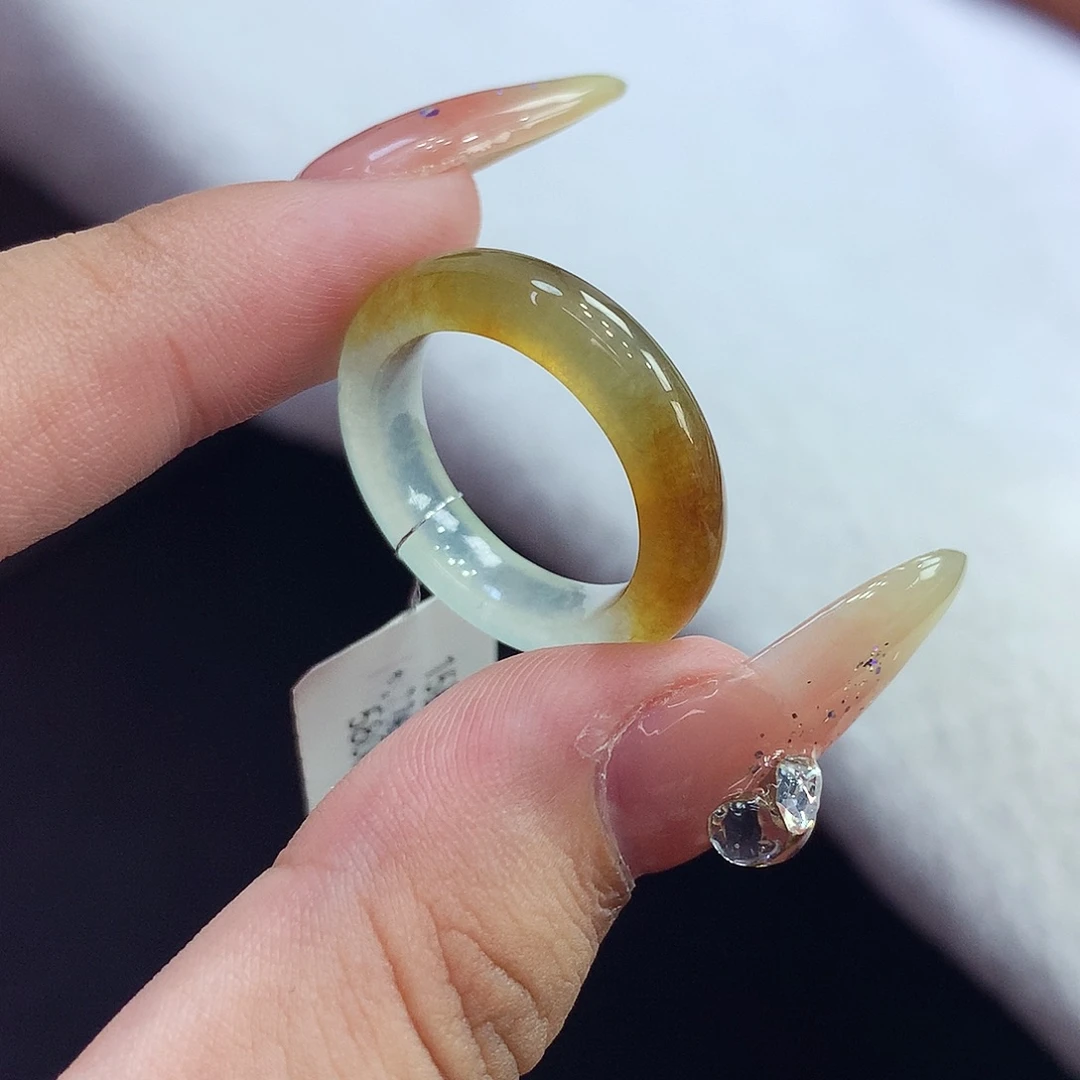翡翠未镶嵌戒指15号