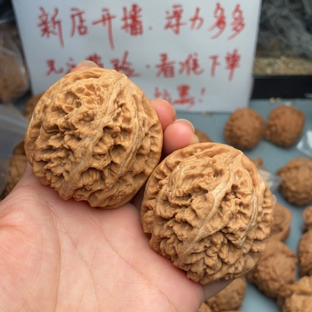 扎***齿文玩核桃把件粗筋7