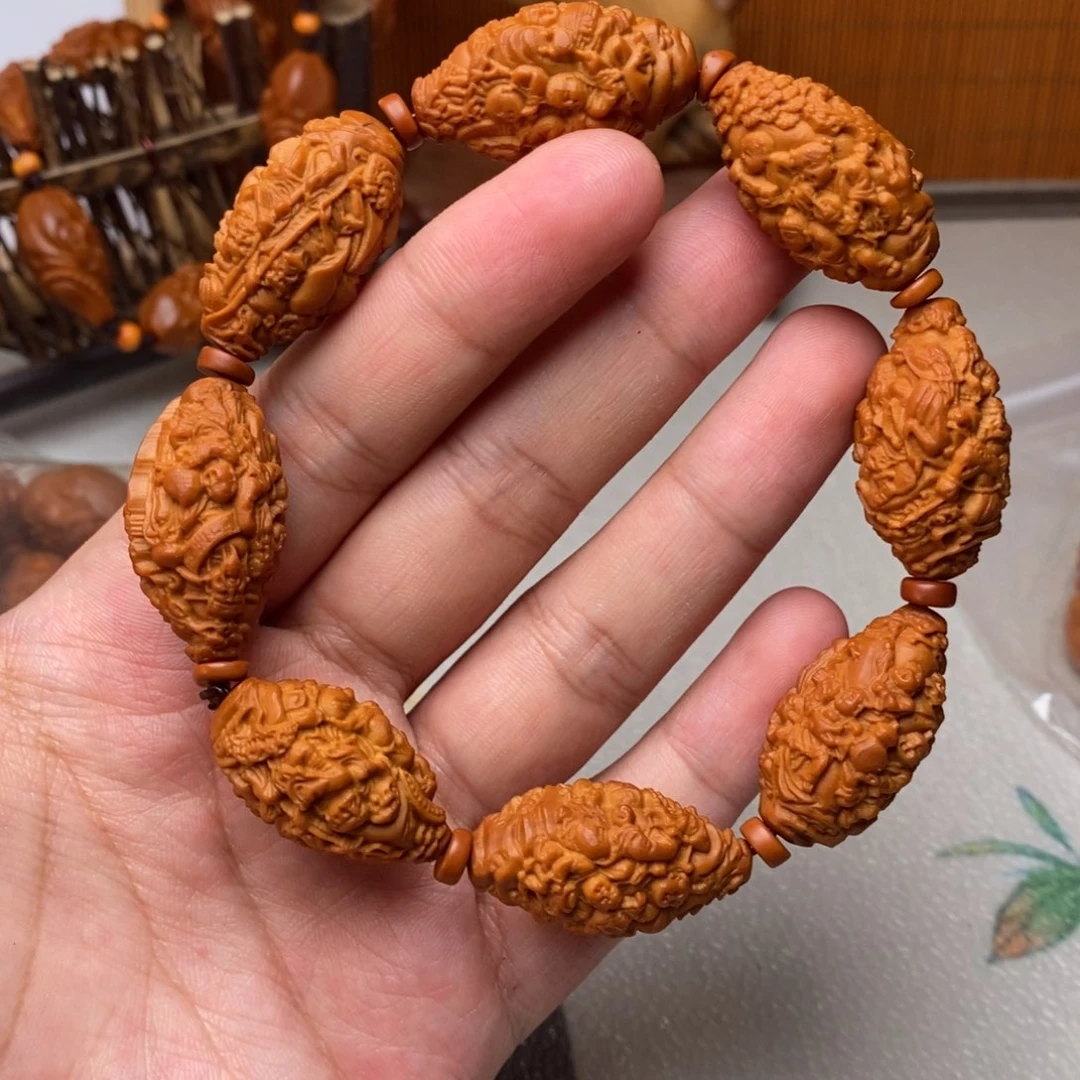 橄榄核手串/手链橄榄核雕刻工艺宇