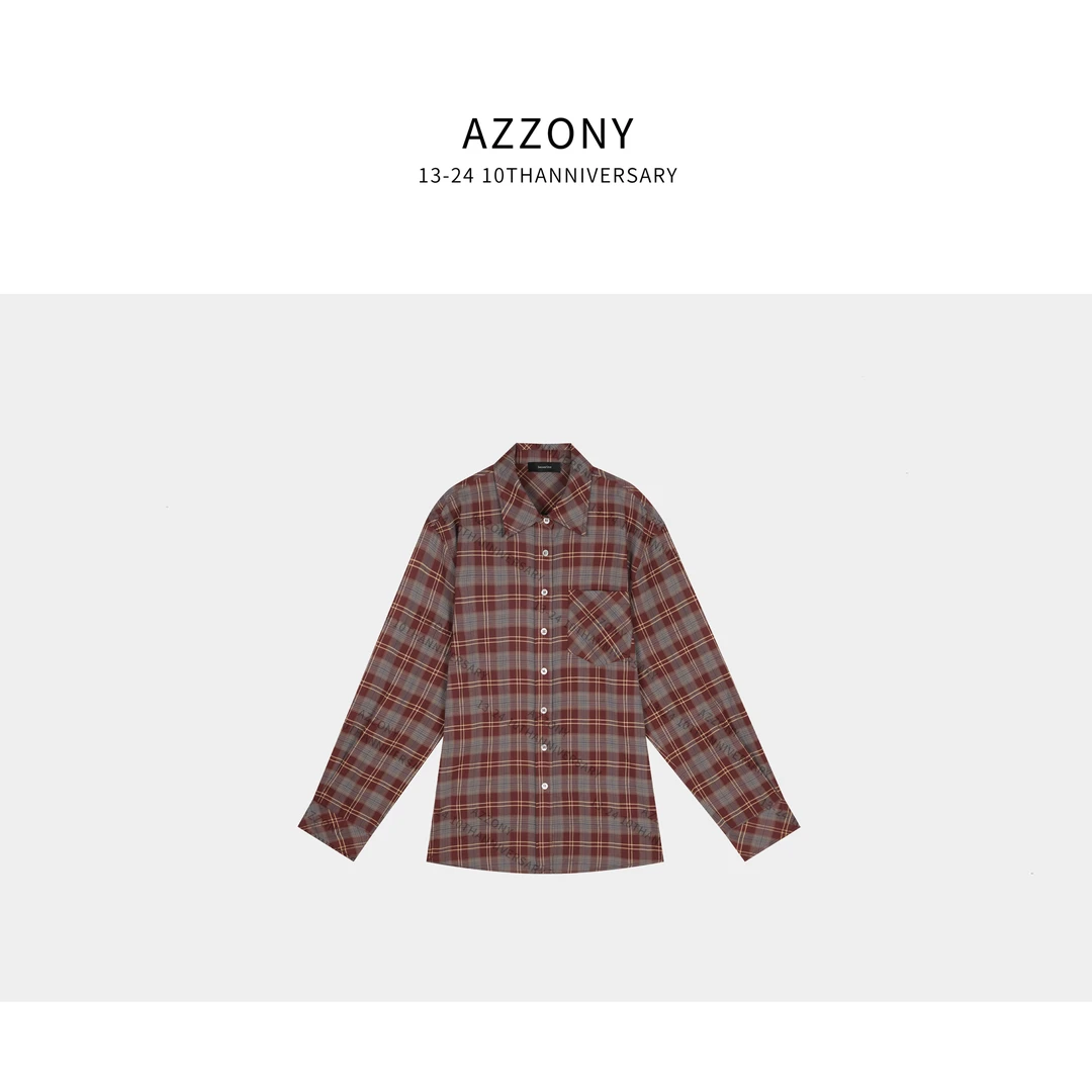 YYL  牛津格子衬衫 2025秋款上新autumn QCWL2503016