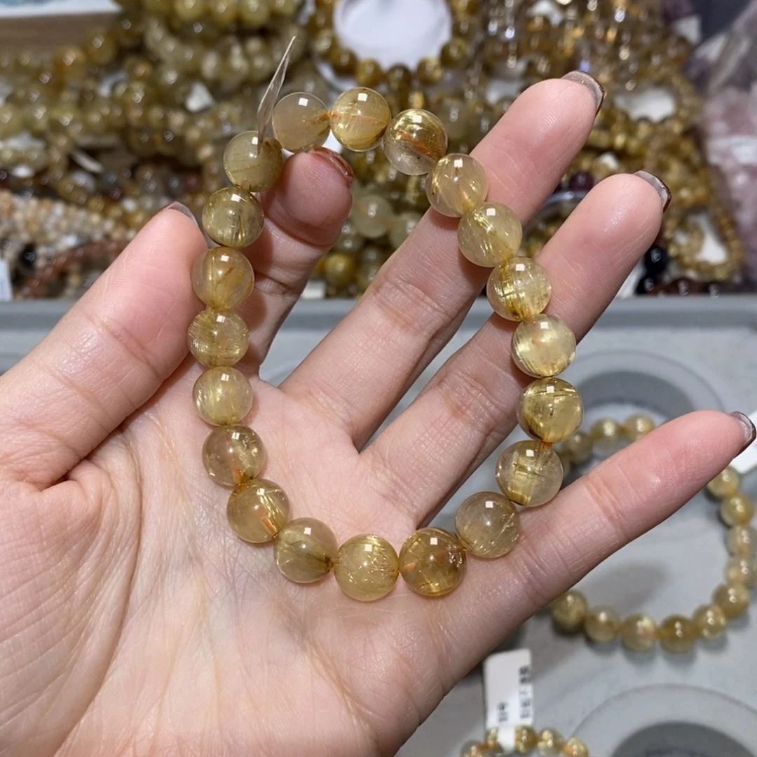 水晶手串未镶嵌黑*瓜手串