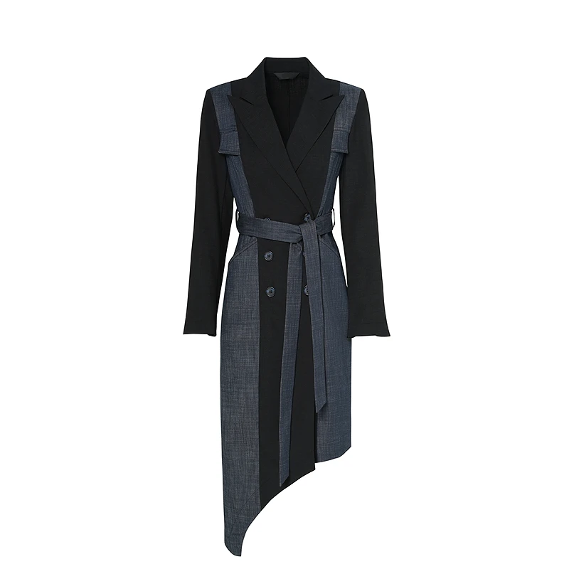 【力力淘】莱芙艾迪儿女式外套（本布腰带）H2D3W68177