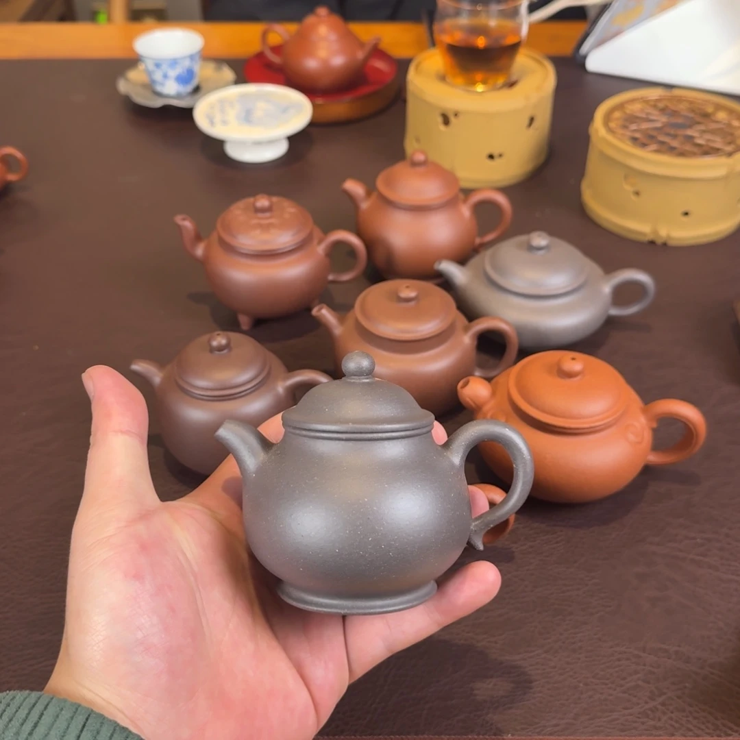 茶壶紫砂天青泥潘壶