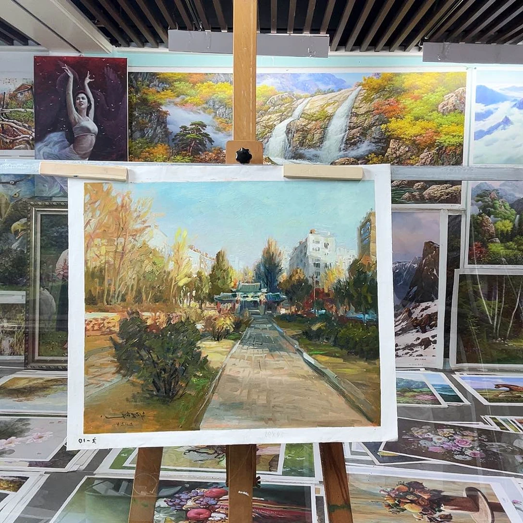 油画朝鲜艺术家油画作品