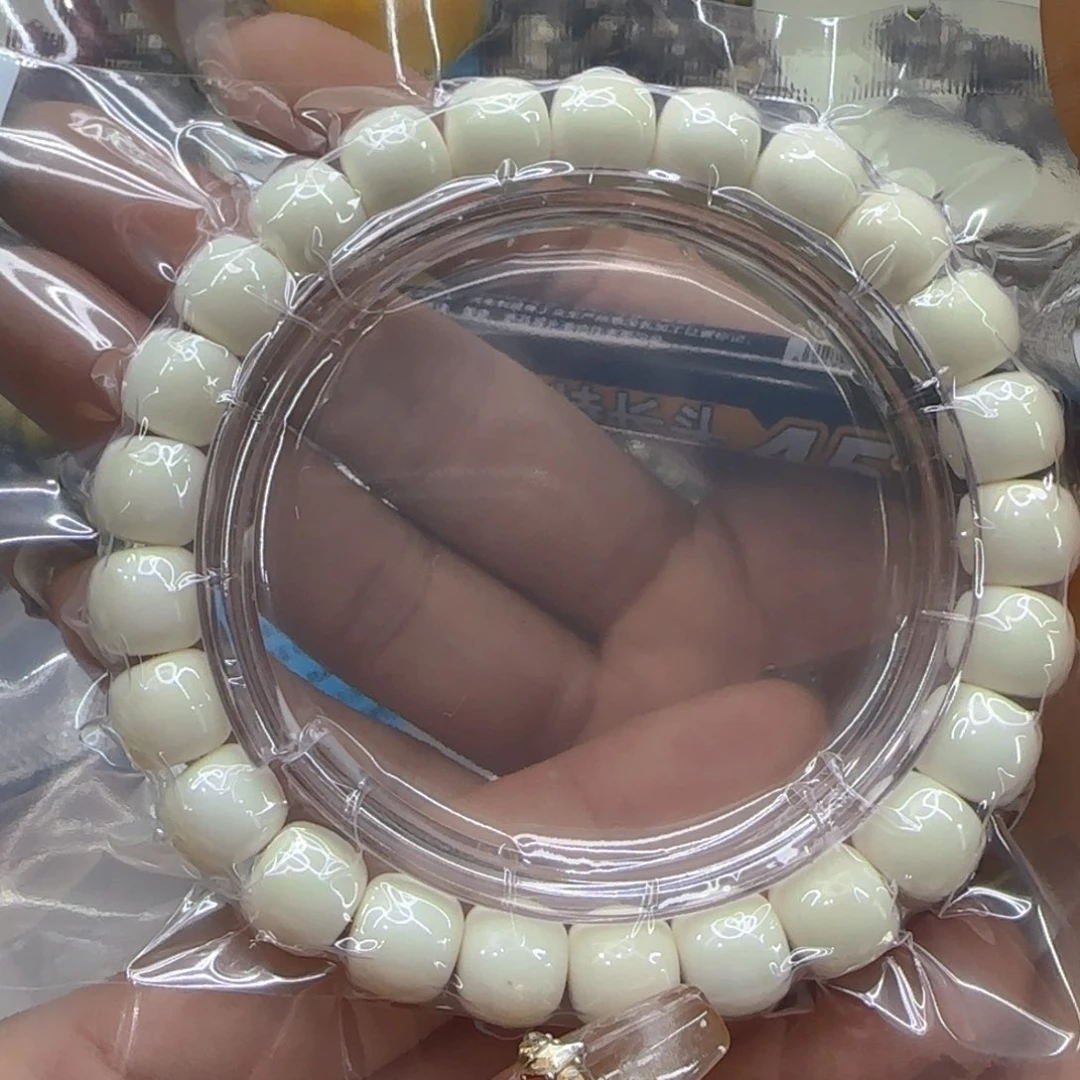 星月菩提手串73骑士白菩提1.0桶单圈