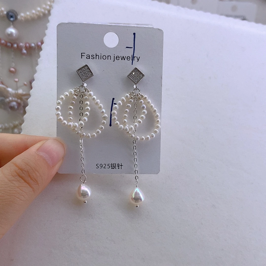 淡水珍珠未镶嵌耳环