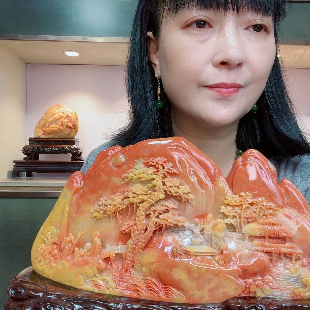 寿山石达*昌化田黄摆件