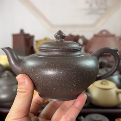 茶壶紫砂梨皮天青300c c