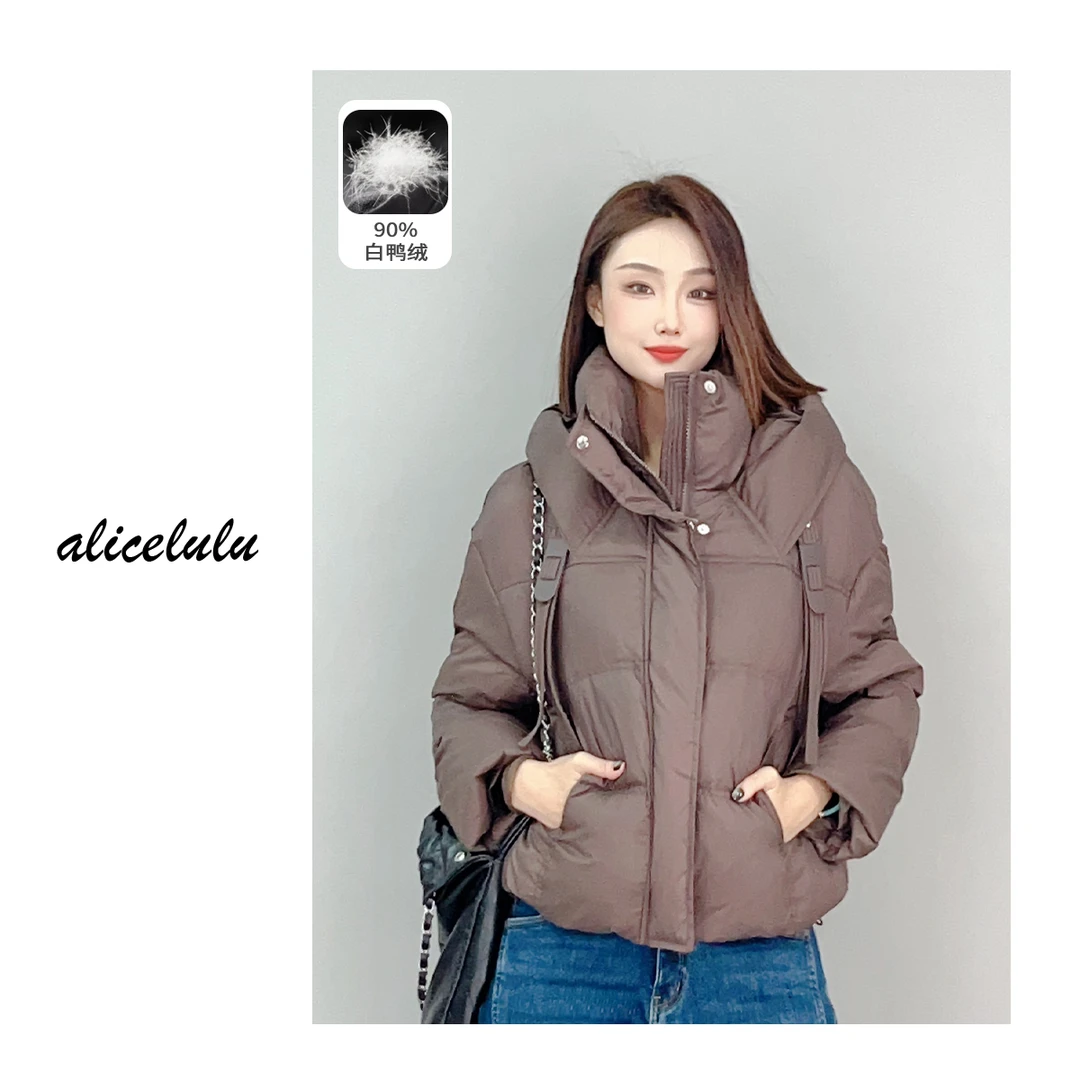 1 alicelulu“冬日热巧”羽绒服 飘带设计 连帽保暖S2141540Ur