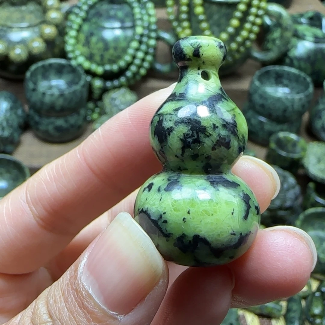 蛇纹石玉未镶嵌藏玉药王石能量养身产品
