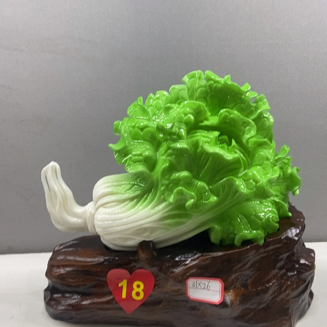 3***6玉白菜摆件家居摆件