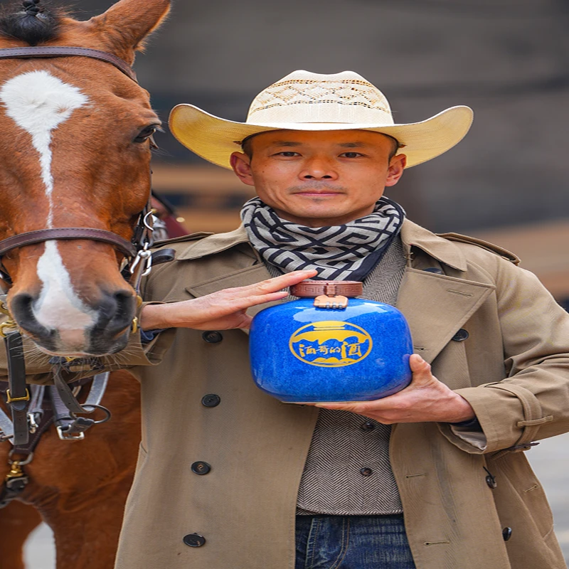 酒哥的酒 大曲清香型 纯粮食 糯高粮 高度原酒 窖藏12年58度2.5L