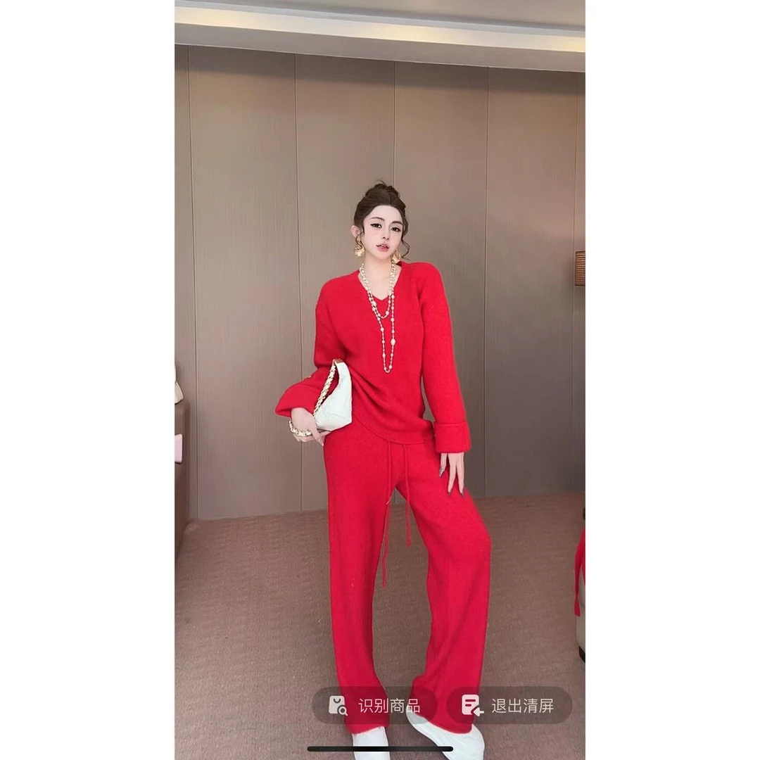 DACPAN-“红运当头”超柔软套装 毛衣+长裤 2025/盼·PP 91519/91521