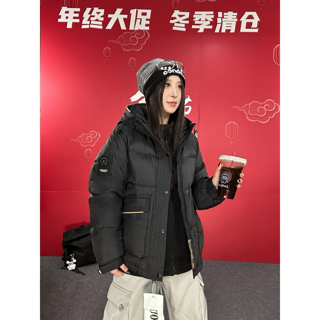 保暖连帽厚款棉衣棉服时尚防刮加厚轻薄宽松秋冬防风80003