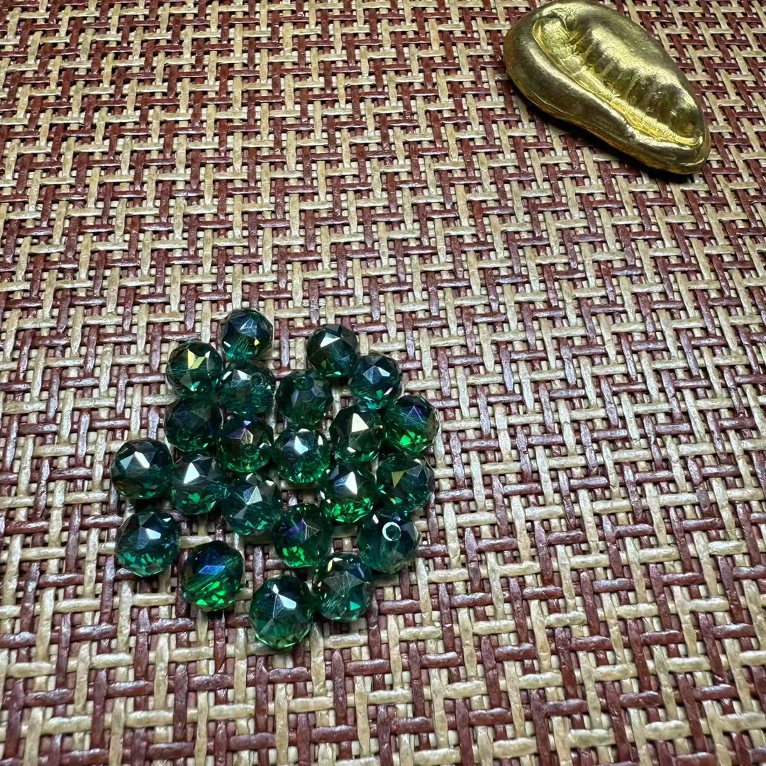 小红精美希望金绿设计diy珠子配摆件J163