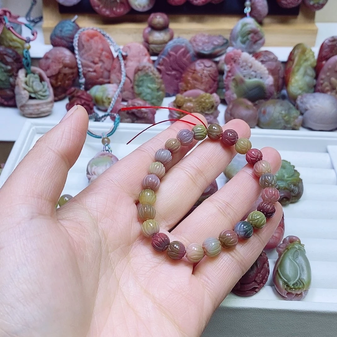 玛瑙/玉髓盐源玛瑙手链未镶嵌