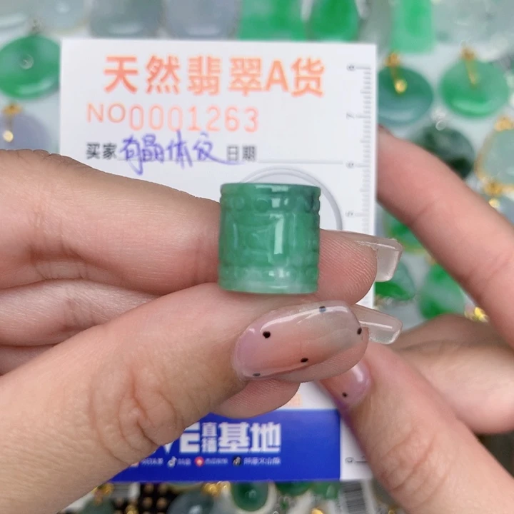 翡翠未镶嵌颈饰路路通