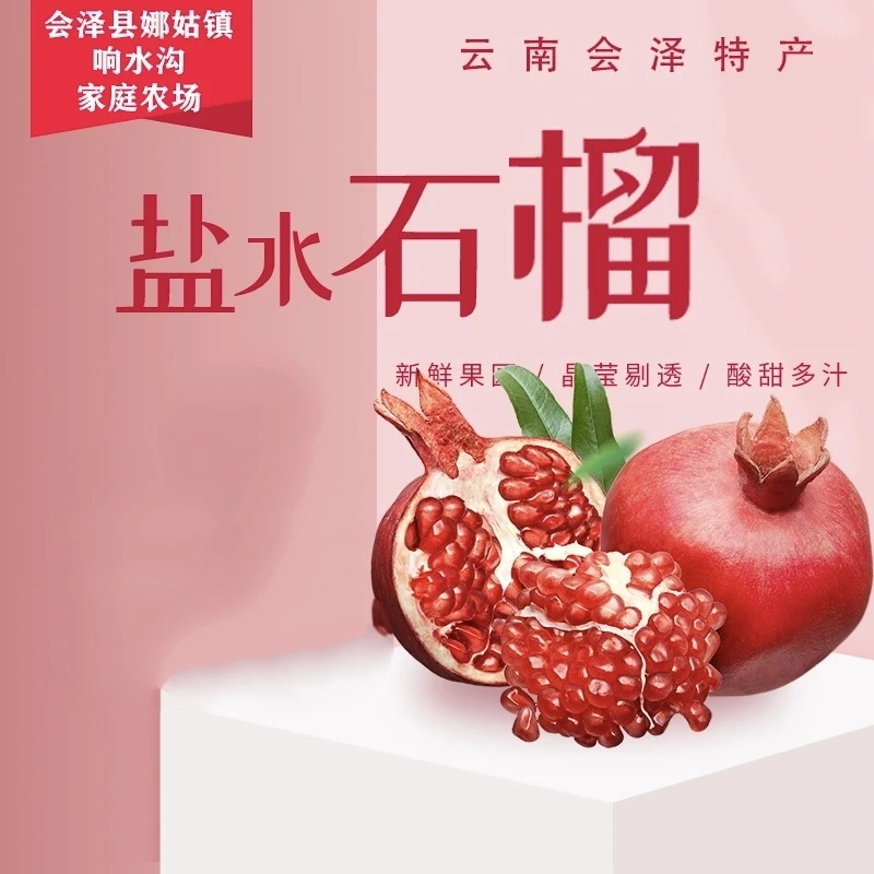 【大果】礼盒9个装450-550g含箱10盐水软籽石榴皮薄粒大甘甜