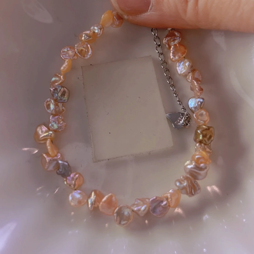 淡水珍珠手绳合金