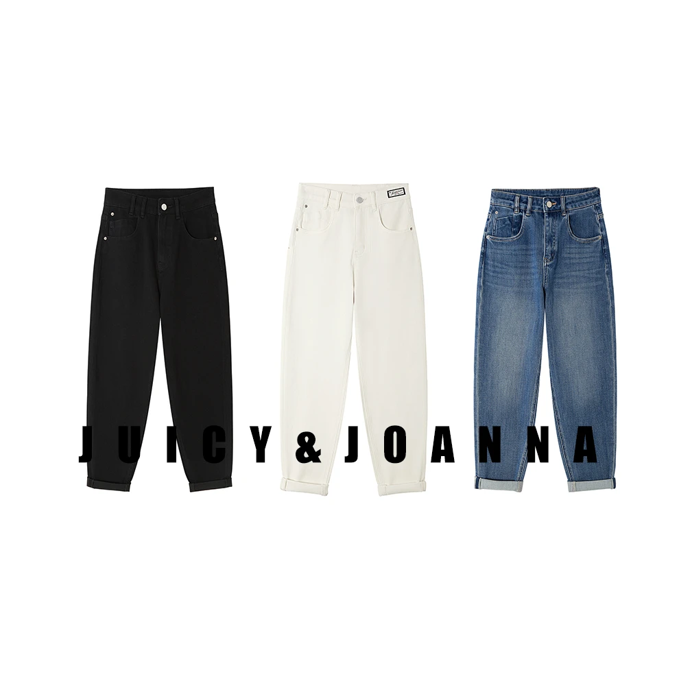 JUICY&JOANNA/橘子樱桃经典四面弹老爹牛仔裤