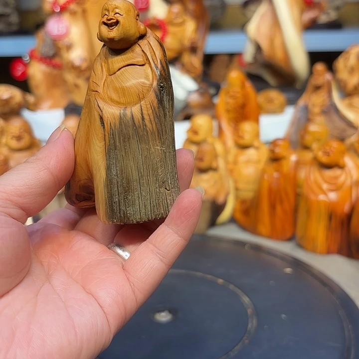 柏木太行崖柏弥勒佛