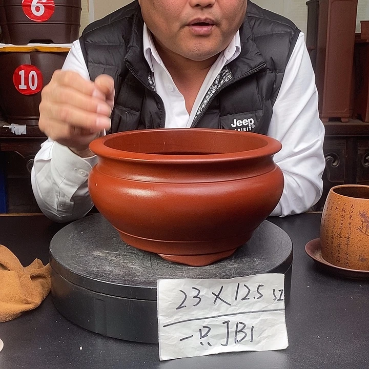 紫砂花盆货号一只JB1