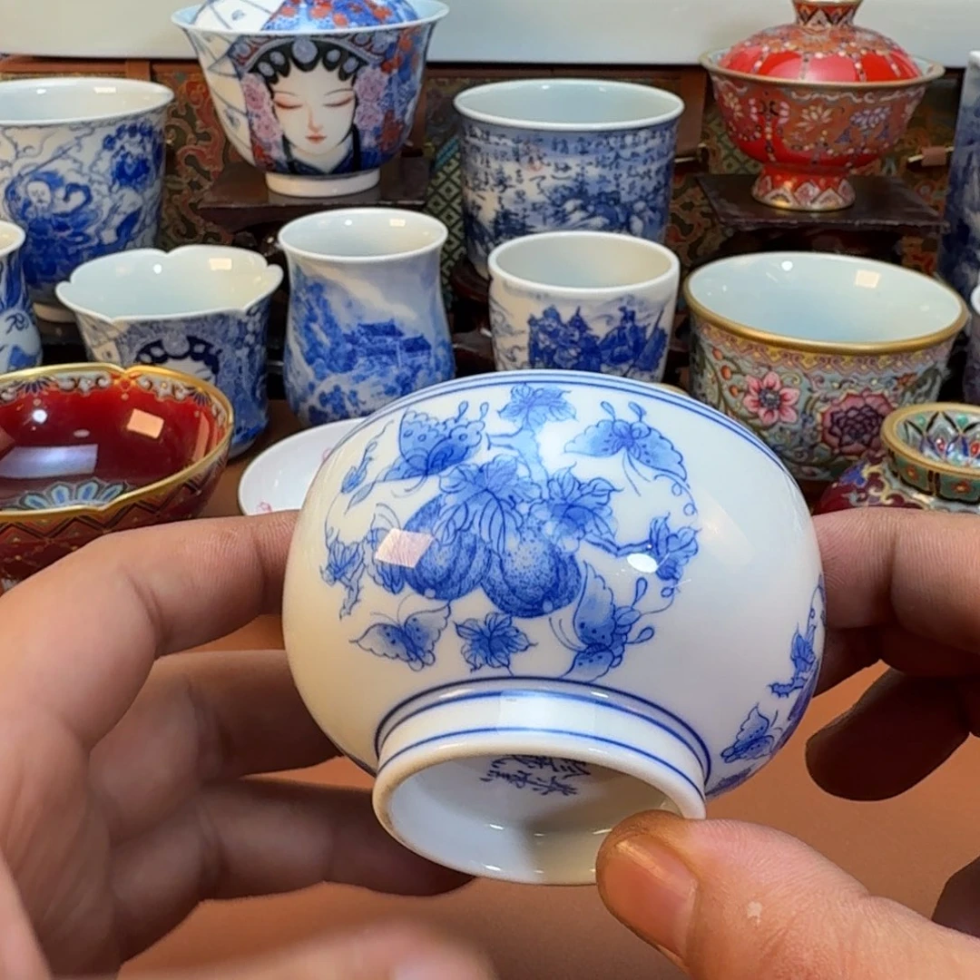 杯子景德镇全手工手绘陶瓷
