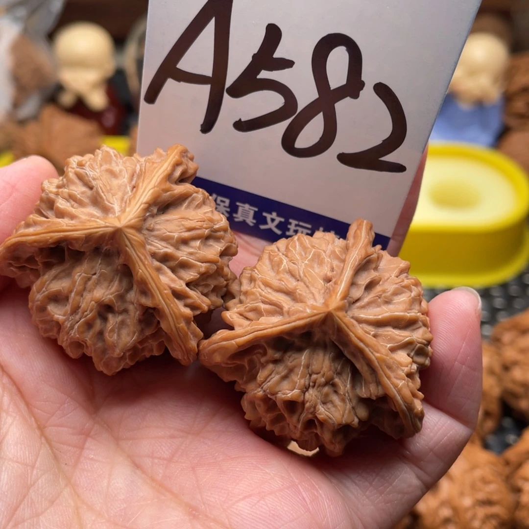 桃核把件盘山三棱36