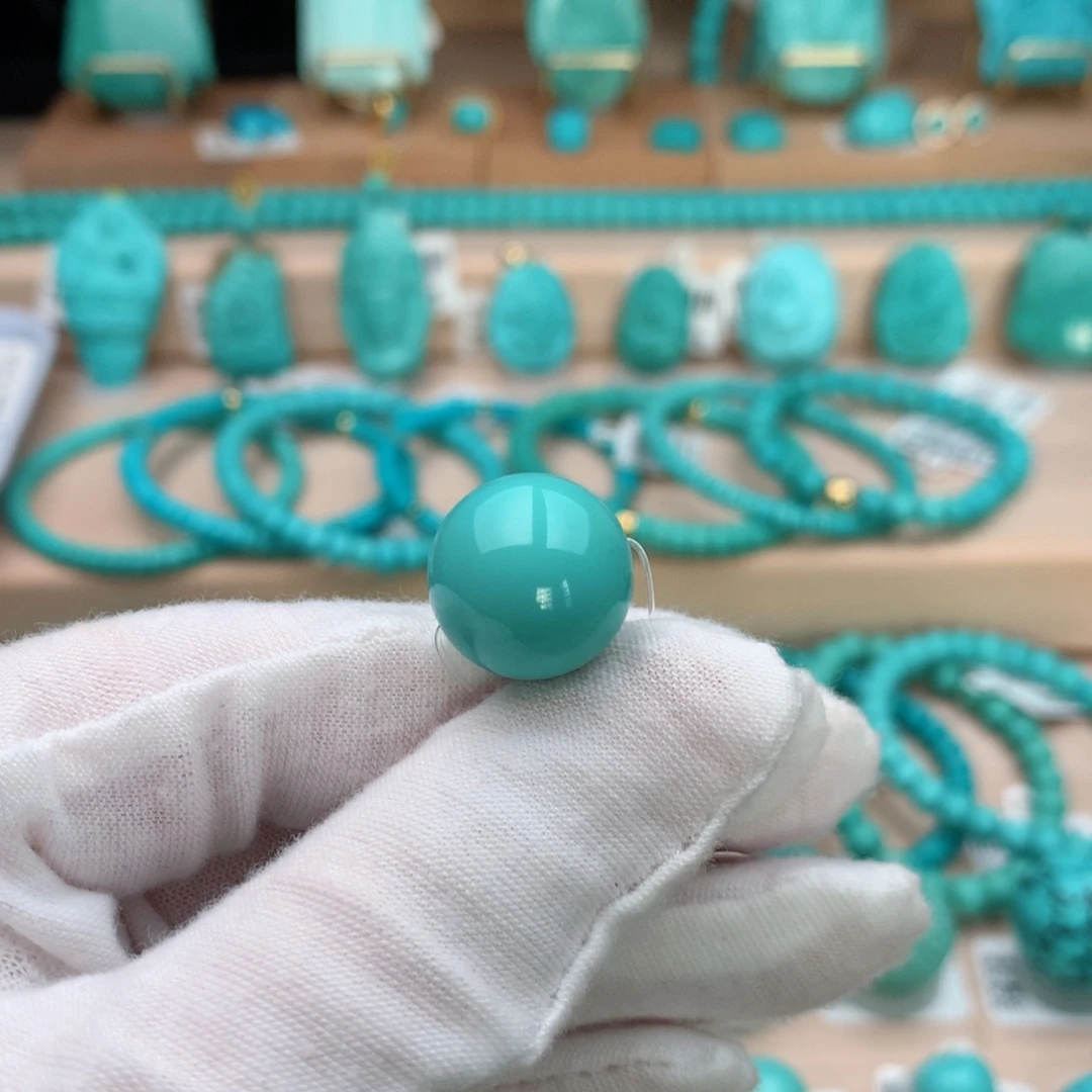 绿松石未镶嵌珠宝奇石15mm
