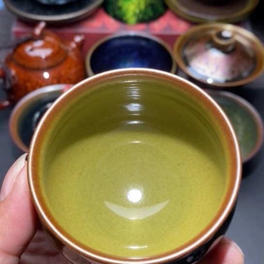 茶盏建盏主人杯茶壶盖碗品茗杯021