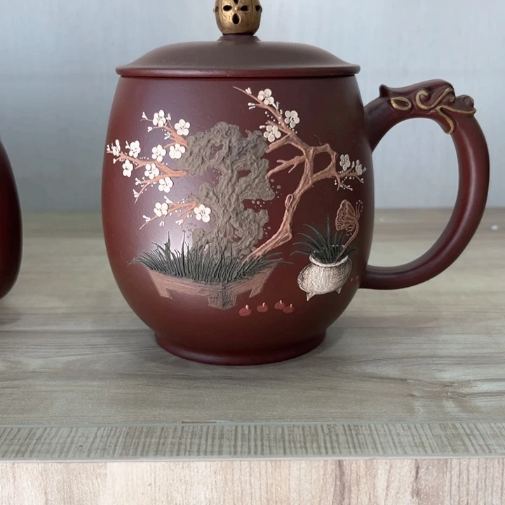 茶壶紫砂全手工龙蛋杯