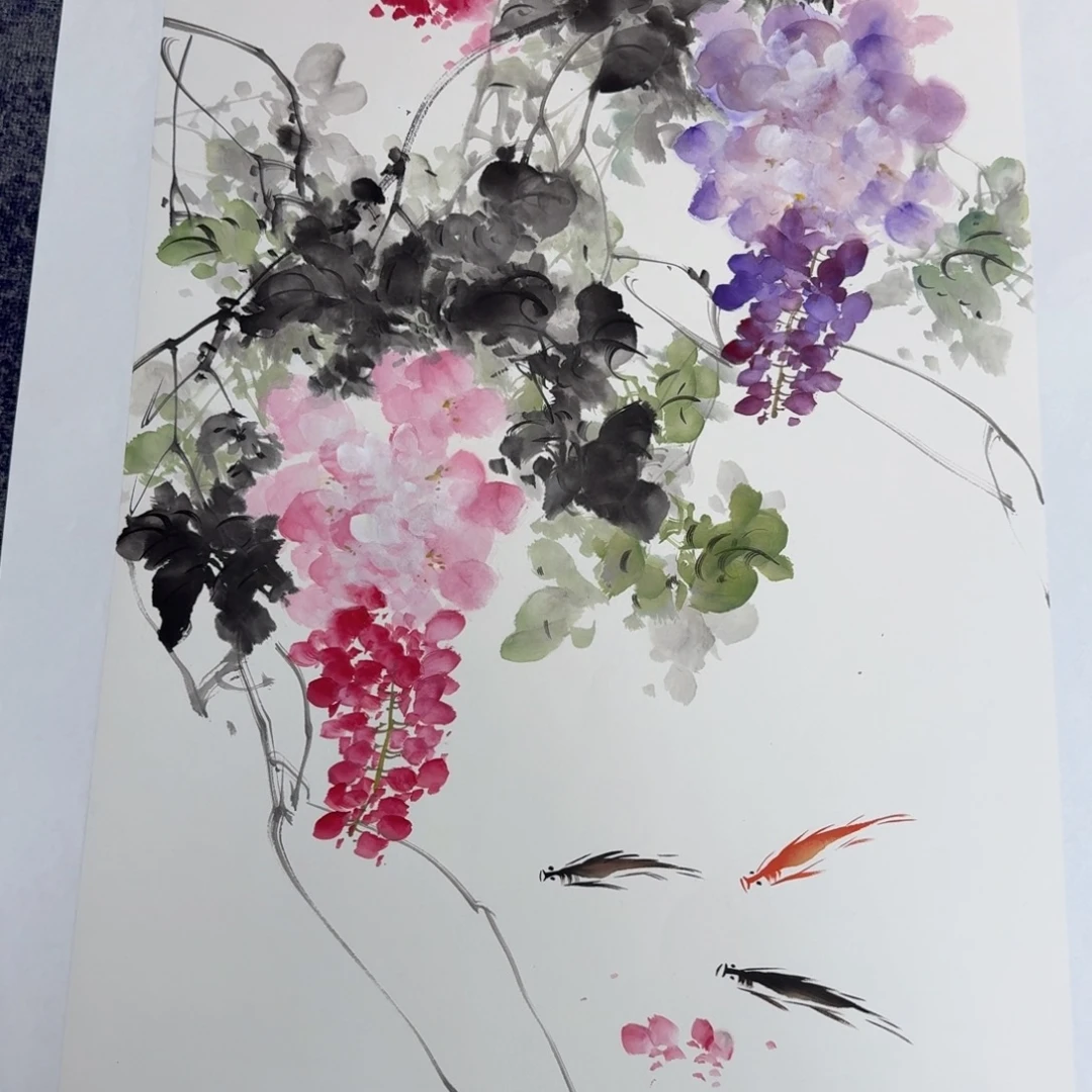 国画国画作品山水花鸟