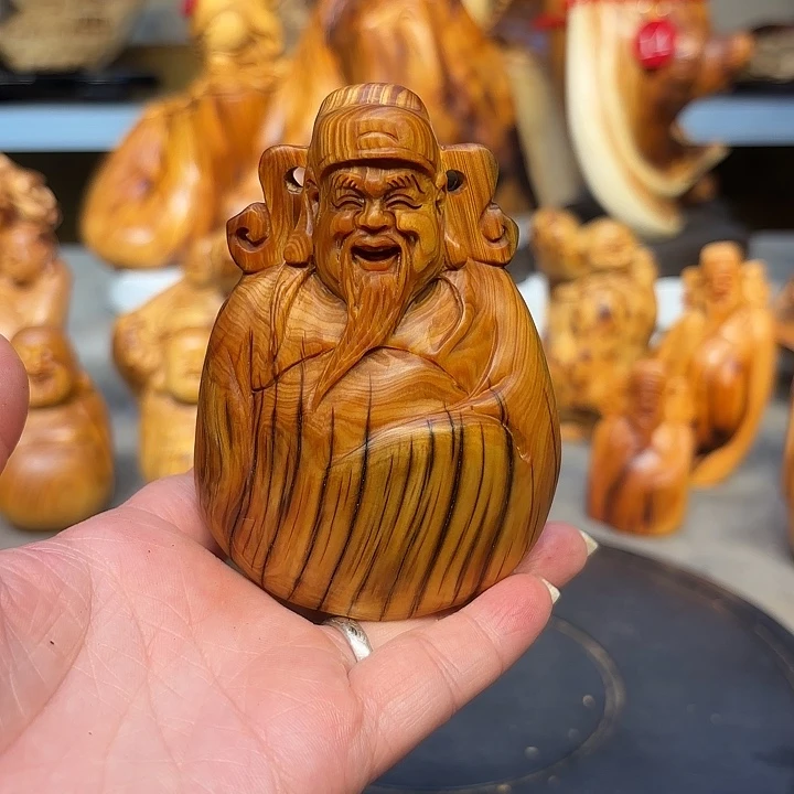 柏木太行崖柏财神爷